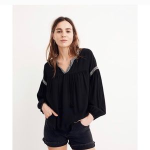 Madewell Blouson-Sleeve Top
